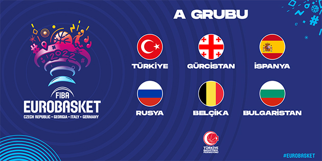 A Erkek Milli Takımımız 2022 Avrupa Şampiyonası'nda A Grubu'nda